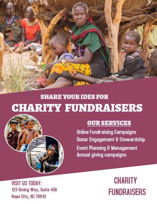 Copy of Professional Fundraiser Flyer (us Letter) | PosterMyWall
