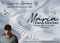 Professional Funeral Flyer Postcard template