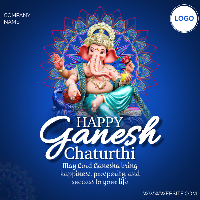 Professional Ganesh Chaturthi Instagram Post template