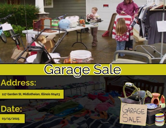 Professional Garage Sale Flyer  Flyer (us Letter) template