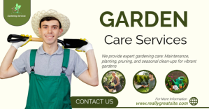 Professional Gardening Services Facebook Ad template