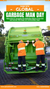 Professional Global Garbage Man Day Instagram Story template