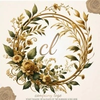 professional golden logo design template