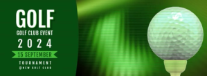 Professional Golf Event Face Facebook Cover P template