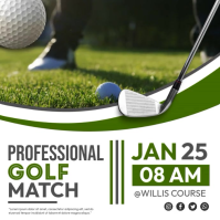 Professional Golf Match Instagram Post template