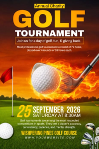 Golf Tournament Poster Template