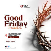 Professional Good Friday Flyer 2025 Instagram Post template