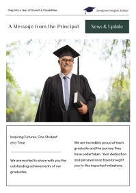 Professional Graduation Newsletter A4 template - Page 2