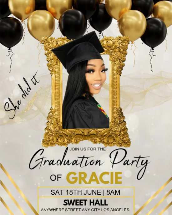 Professional Graduation Party Instagram Portrait Video Template ...