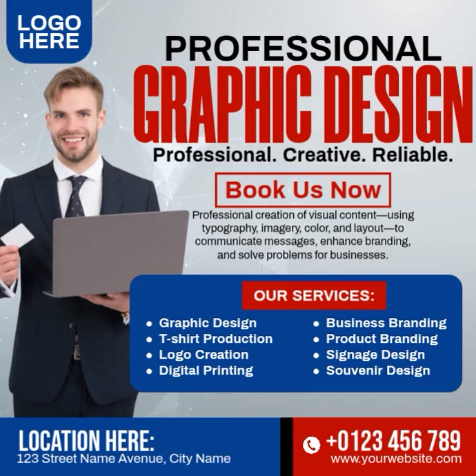 Professional Graphic Design Ads Template | PosterMyWall