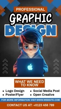 Professional Graphic Design Instagram Reel template