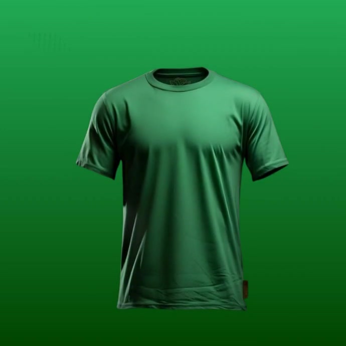 Professional Greeen Tshirt Mock Up With Green Background Instagram Post template