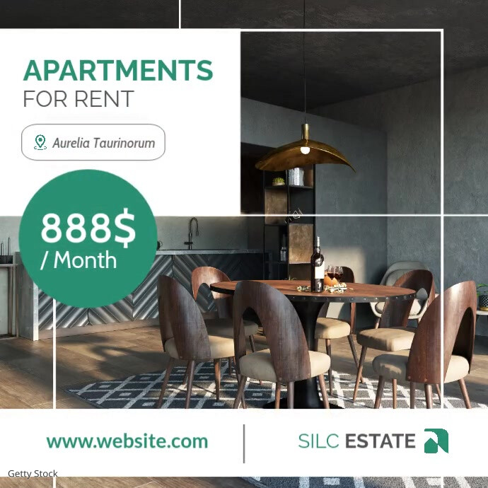 House For Rent Advertisement Example Professional Green And White Apartments For Rent Advertisement 2024 ...