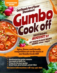Professional Gumbo Cook Off Flyer (us Letter) template