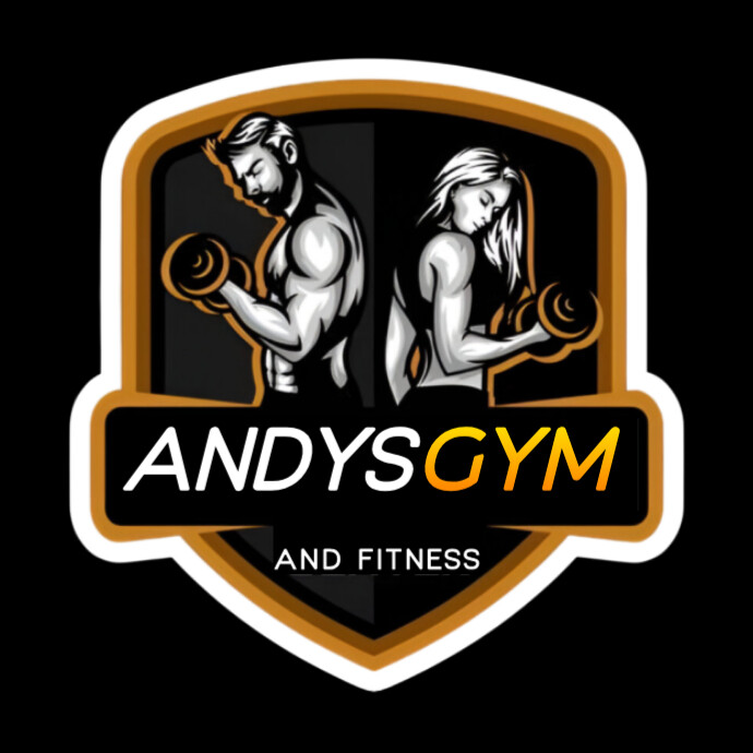 Professional Gym fitness health club logo design template Logótipo