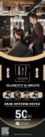 Professional Haircut & Shave Banner  Banner 2 template