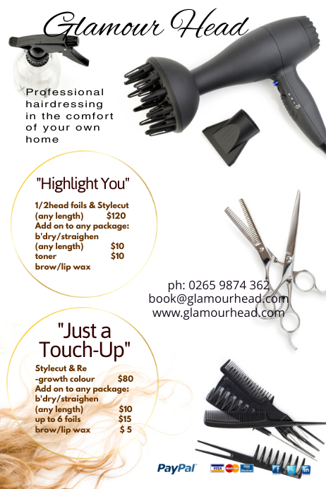 Professionellen Friseur Flyer Vorlage Postermywall