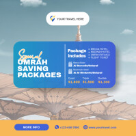 Professional Hajj & Umrah Tour Package Instagram Post template