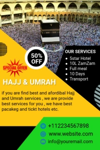 Professional Hajj And Umrah  Pinterest Graphic template