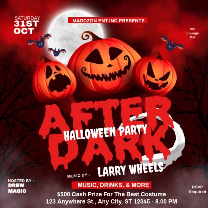 Plantilla de Professional Halloween Party Instagram Post | PosterMyWall