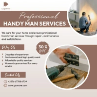 Professional handyman services Quadrat (1:1) template