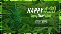 Professional Happy 420 Youtube Thumbnail template