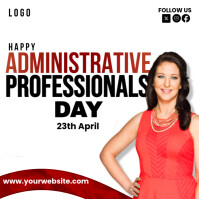 Blanc Administrative Professionals Day Instagram Post Template