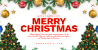Professional Happy Christmas Wish Facebook Event Cover template