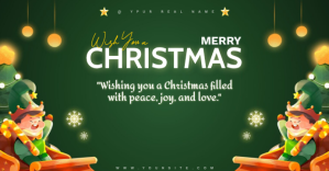 Professional Happy Christmas Wish Facebook Event Cover template