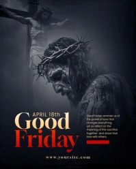 Professional Happy Good Friday  Instagram Portrait template