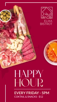 Professional Happy Hour Minimal Instagram Sto template