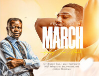Professional Happy New Month, March Greetings, Hello March, New Month Blessings, Monthly Motivation Iflaya (Incwadi ye-US) template