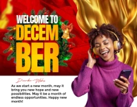 Professional Happy New Month,new Month Greetings And Inspirational, New Month Wishes, December Greet Poster/Wallboard template