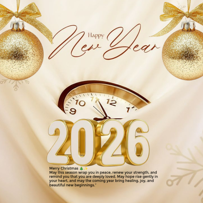 Professional Happy New Year Greeting, Instagram Post Template ...