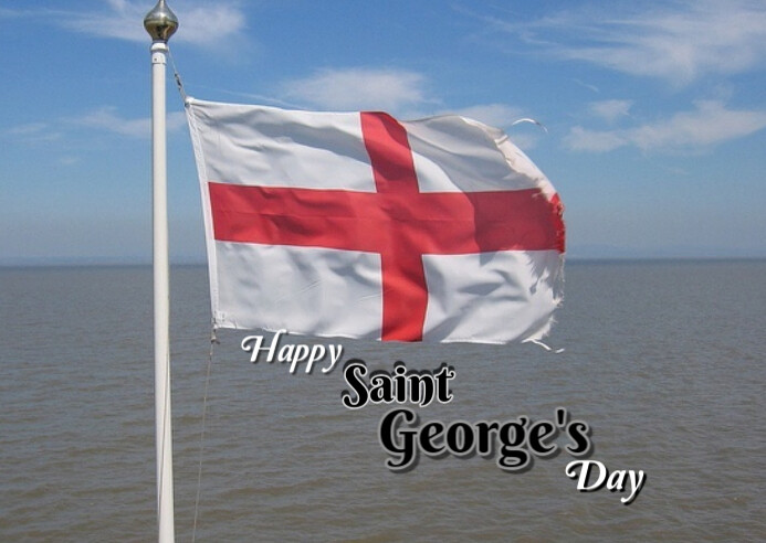 Professional Happy Saint George's Day Template Postcard