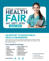 Professional Health Fair Instagram Portrait template