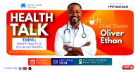 White Health Equity & Universal Health Facebook Event Cover Template