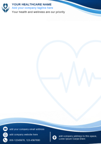 White Healthcare Promotion A4 Template