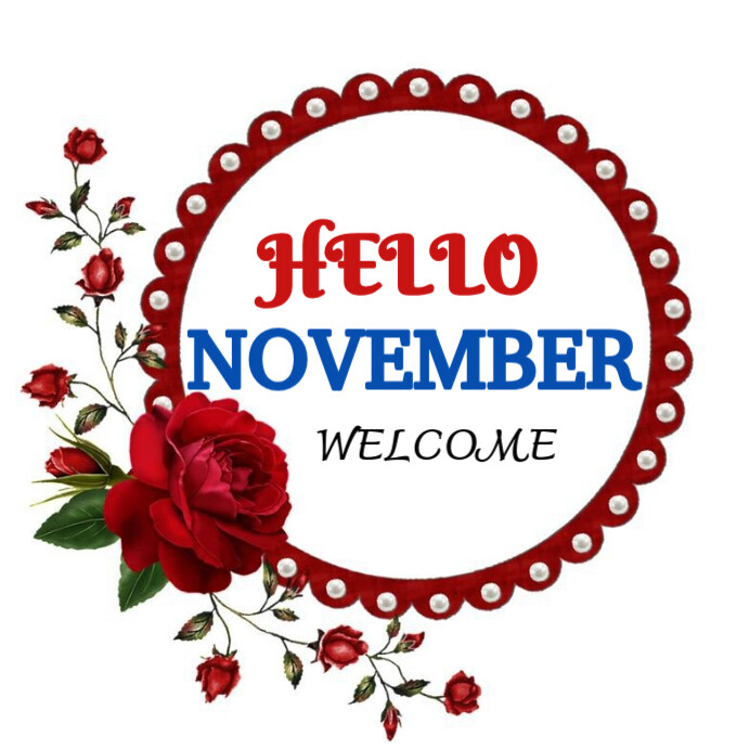 Professional hello november instagram post Template | PosterMyWall