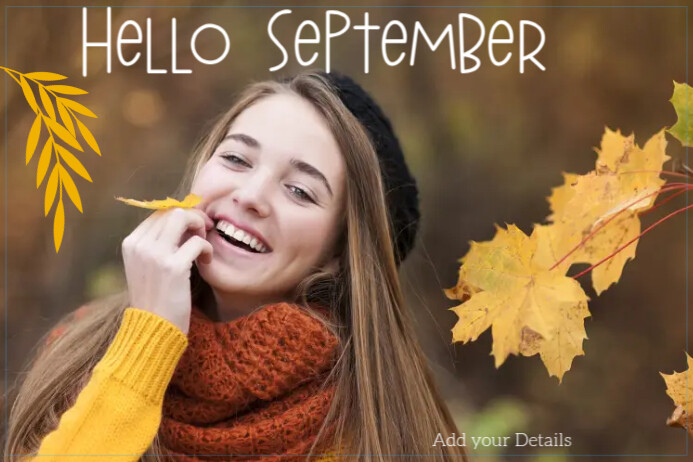 Professional Hello September Poster Design Template Poster | PosterMyWall