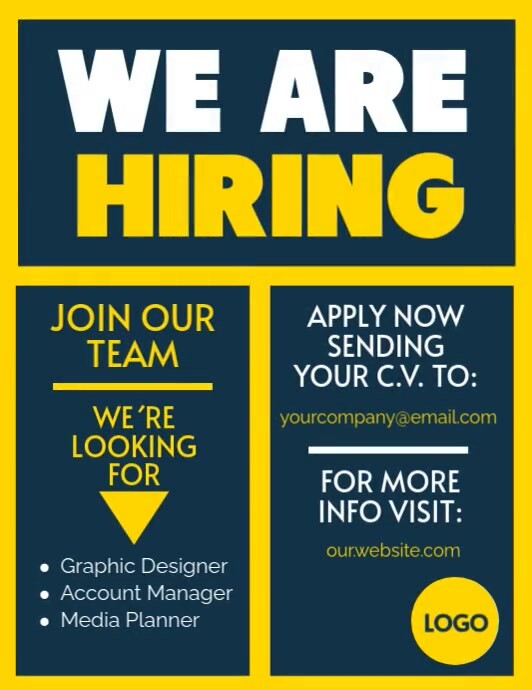 Professional Hiring Ad Flyer (us Letter) template
