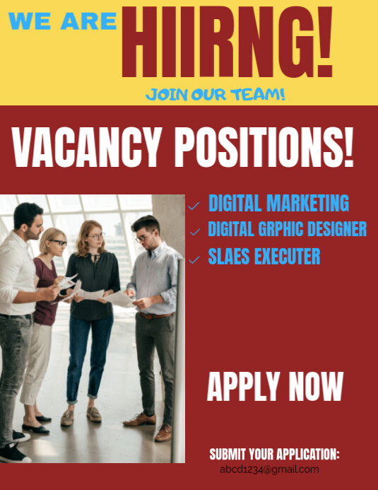 Copy of Professional Hiring Post23445 Flyer (us Lette | PosterMyWall