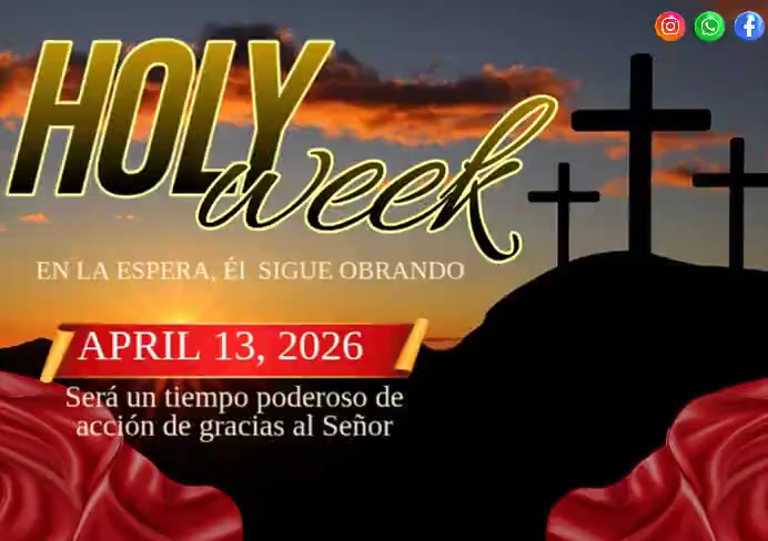 Professional Holy Week Event A4 Video Template | PosterMyWall