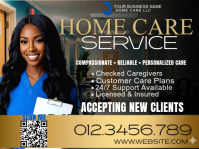 Professional Home Care Service Yard Sign Template Cartello da esterno