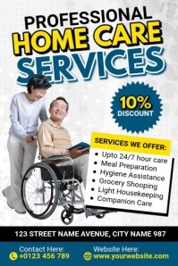 Professional Home Care Services Cartaz template