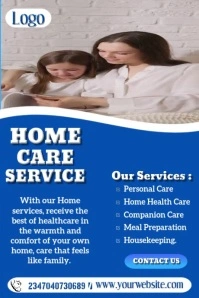 Professional Home Care Services Poster template