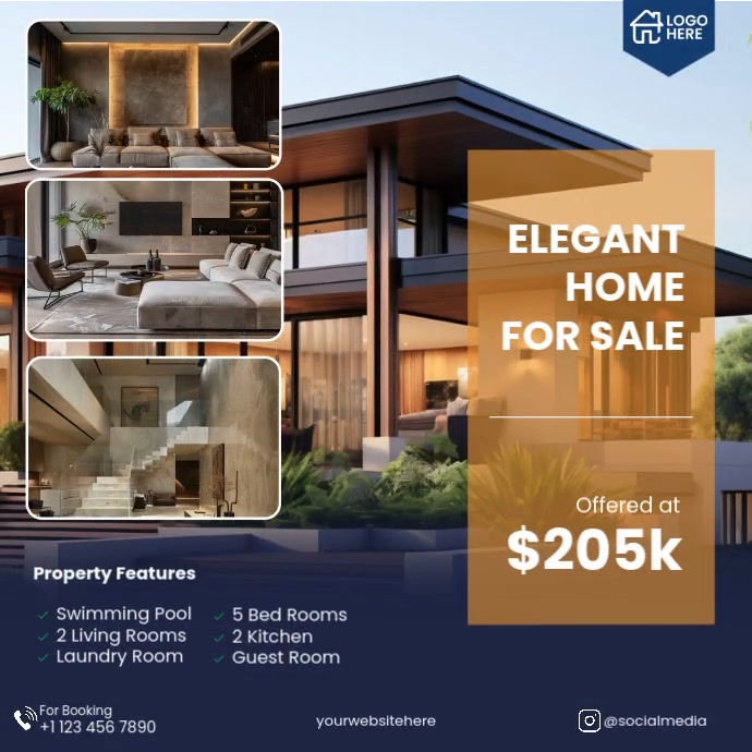 Copy of Professional Home for sale Instagram post | PosterMyWall