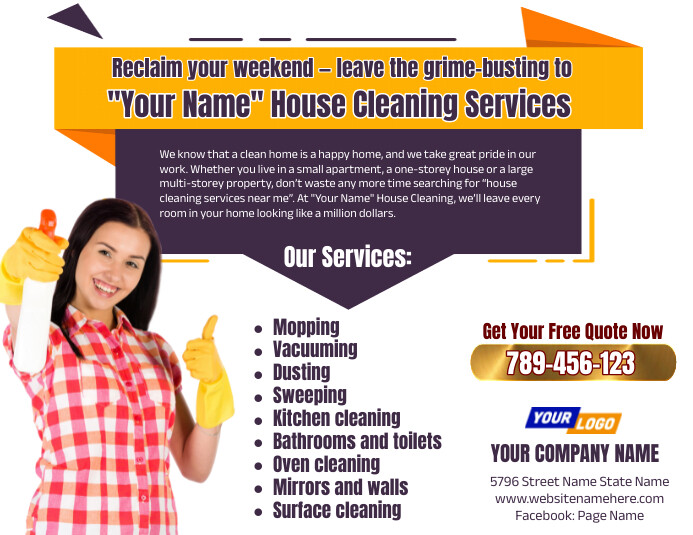 Professional House Cleaning Services Ad Flyer Template PosterMyWall Professional House Cleaning Services Ad Flyer Template PosterMyWall