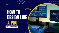 Professional How To Design Like A Pro - Quick Tutorial Banner Digital Display (16:9) template