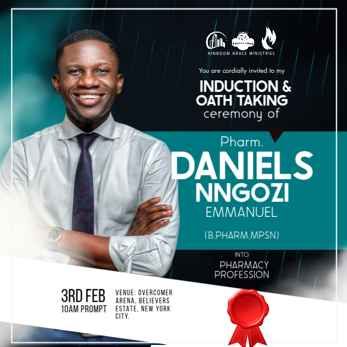 Induction Ceremony Instagram Ad Template | PosterMyWall